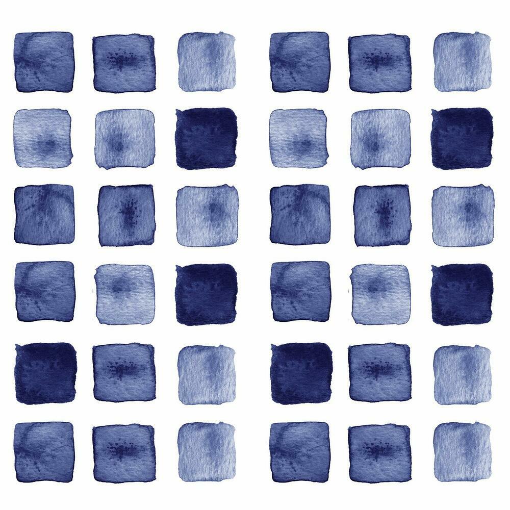 Blue Watercolor Blocks Peel and Stick Wall Decals Wall Decals RoomMates   