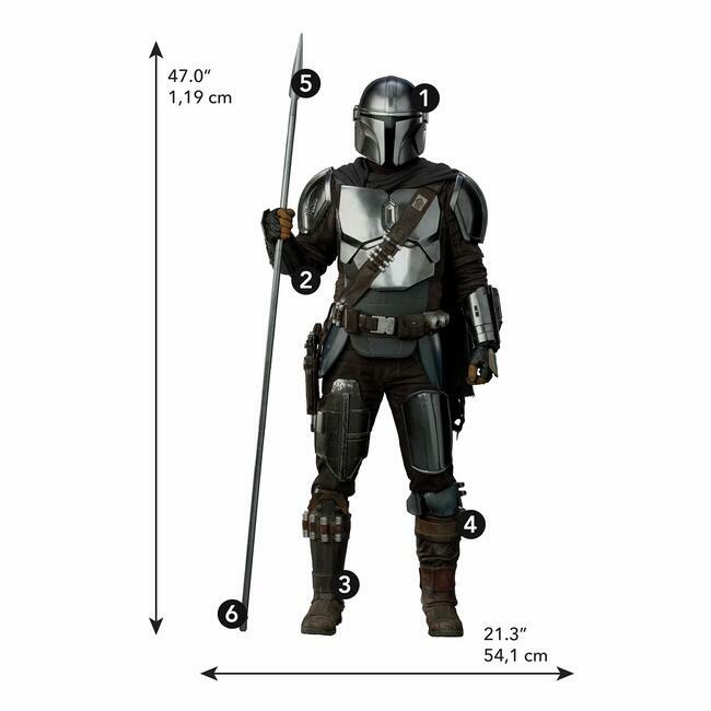 Mandalorian In Beskar Peel and Stick Giant Wall Decal Wall Decals RoomMates   