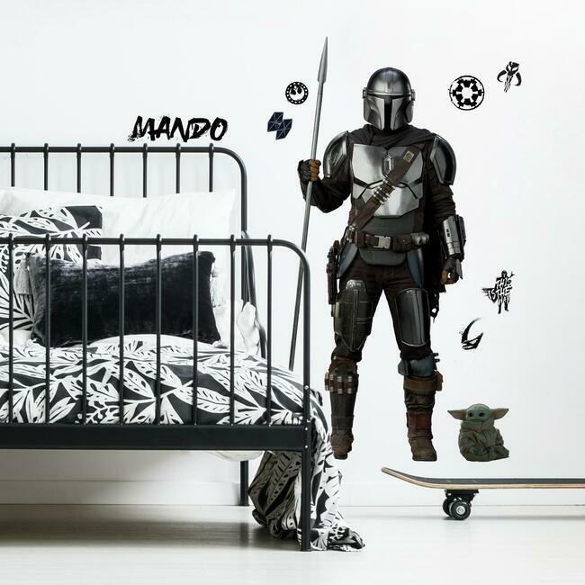 Mandalorian In Beskar Peel and Stick Giant Wall Decal Wall Decals RoomMates   