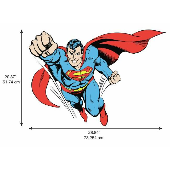 Classic Superman Peel And Stick Giant Wall Decals With Alphabet Wall Decals RoomMates   