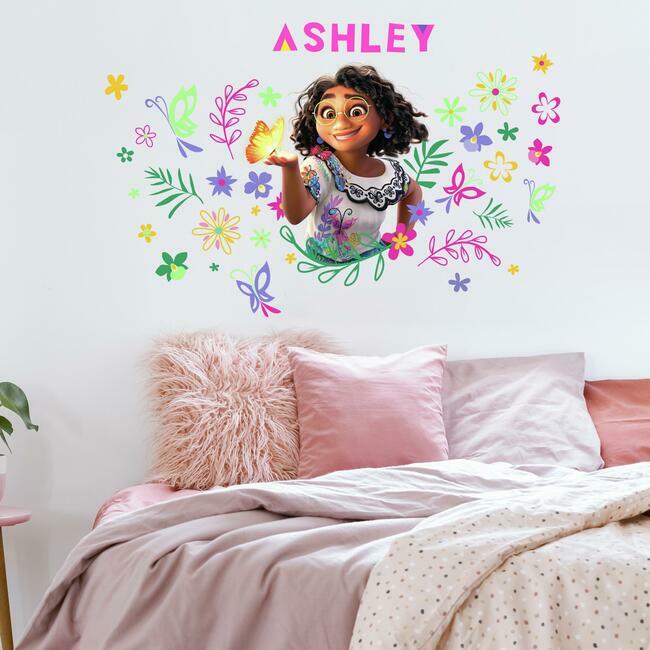 Encanto Mirabel Headboard Peel and Stick Giant Wall Decal With Alphabet Wall Decals RoomMates   