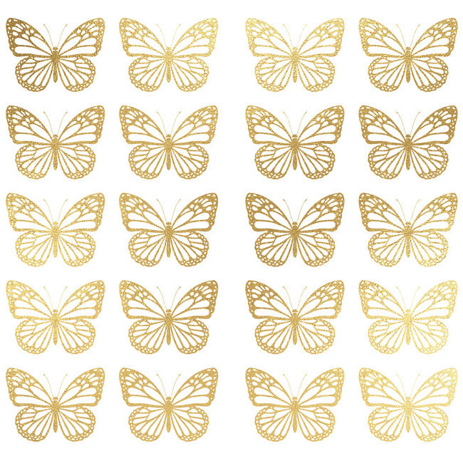 Gold Butterfly Peel And Stick Wall Decals Wall Decals RoomMates   