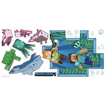 Minecraft Peel And Stick Giant Wall Decal – RoomMates Decor