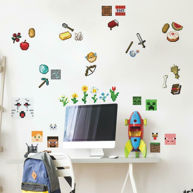 Minecraft Peel And Stick Wall Decals Wall Decals RoomMates   