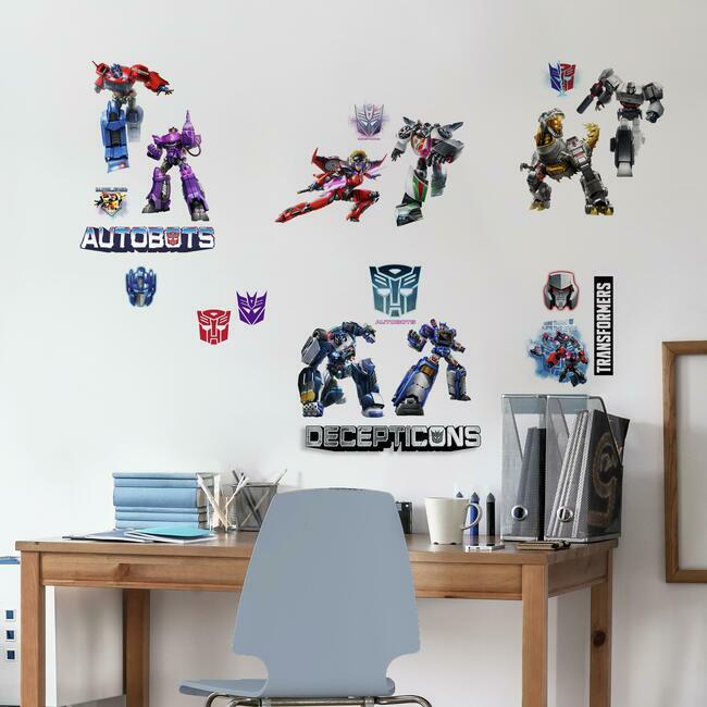 Transformers Peel and Stick Wall Decals Wall Decals RoomMates   