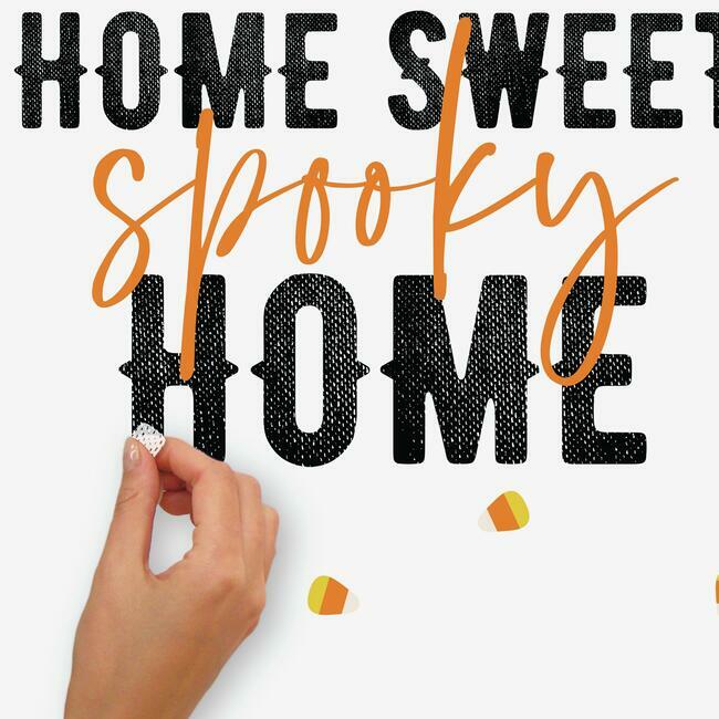 Home Sweet Spooky Home Quote Peel And Stick Wall Decals Wall Decals RoomMates   