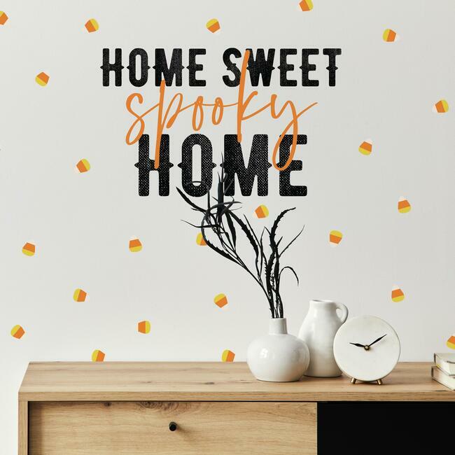 Home Sweet Spooky Home Quote Peel And Stick Wall Decals Wall Decals RoomMates   