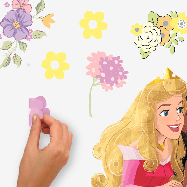 Disney Princesses Peel and Stick Giant Wall Decal with Alphabet Wall Decals RoomMates   