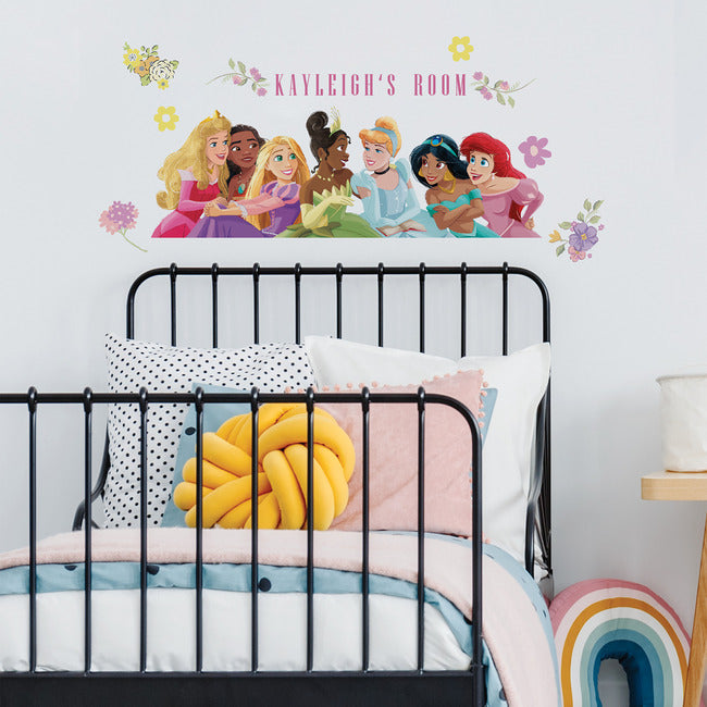 Disney Princesses Peel and Stick Giant Wall Decal with Alphabet Wall Decals RoomMates   