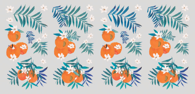 Orange Blossom Peel And Stick Wall Decals Wall Decals RoomMates   