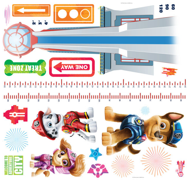 Paw Patrol Growth Chart Peel And Stick Wall Decals Wall Decals RoomMates   