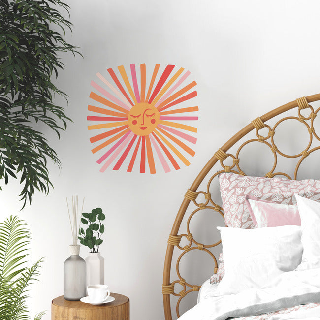 CatCoq Sunshine Peel and Stick Giant Wall Decal Wall Decals RoomMates   