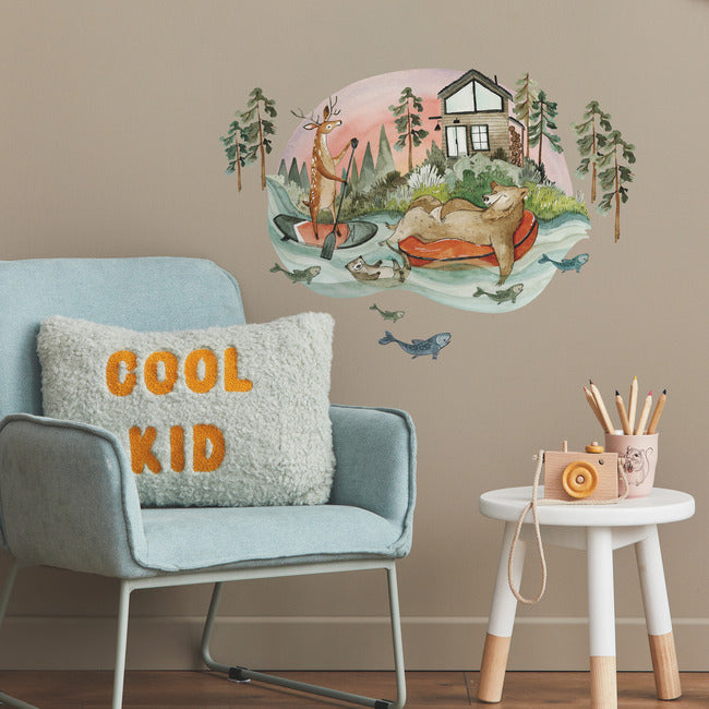 Lazy River and Friends Peel and Stick Giant Wall Decals Wall Decals RoomMates   