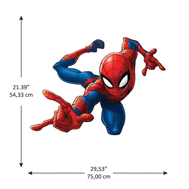 Spider-Man Growth Chart Giant Peel & Stick Wall Decals Wall Decals RoomMates   