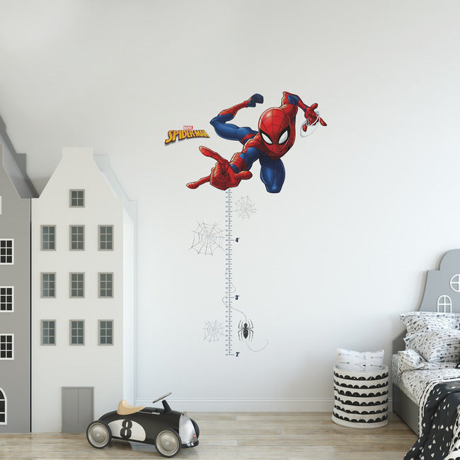 Spider-Man Growth Chart Giant Peel & Stick Wall Decals Wall Decals RoomMates   