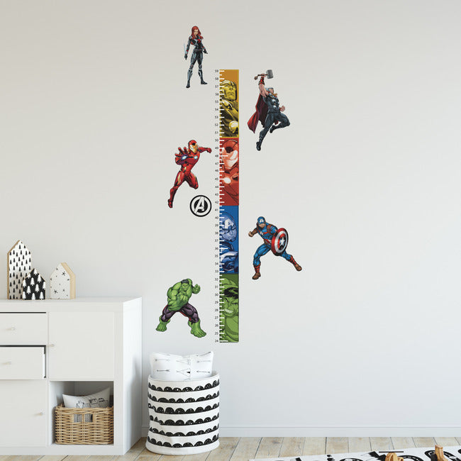 Avengers Growth Chart Peel And Stick Wall Decals Wall Decals RoomMates   