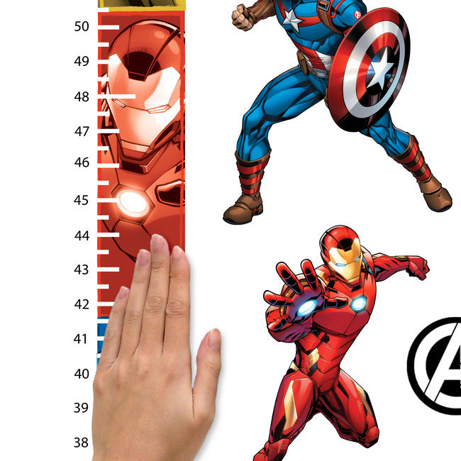 Avengers Growth Chart Peel And Stick Wall Decals Wall Decals RoomMates   