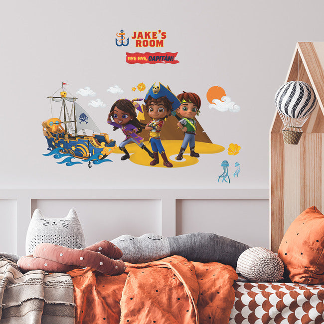 Santiago Of The Seas Giant Peel & Stick Wall Decals With Alphabet Wall Decals RoomMates   