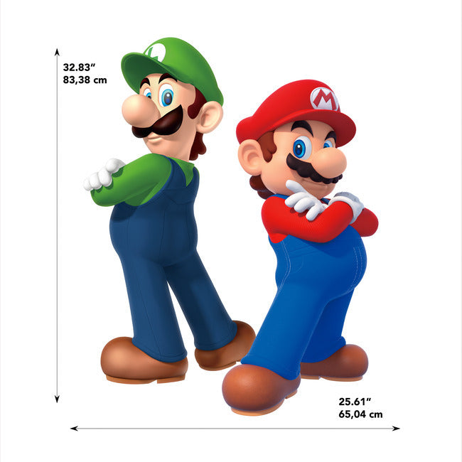 Super Mario Luigi And Mario Giant Peel & Stick Wall Decals Wall Decals RoomMates   