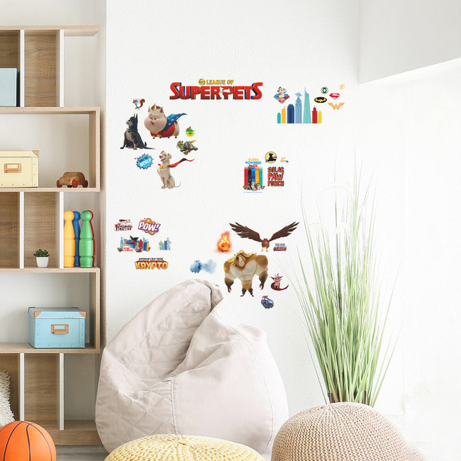 DC League Of Super-Pets Peel & Stick Wall Decals Wall Decals RoomMates   