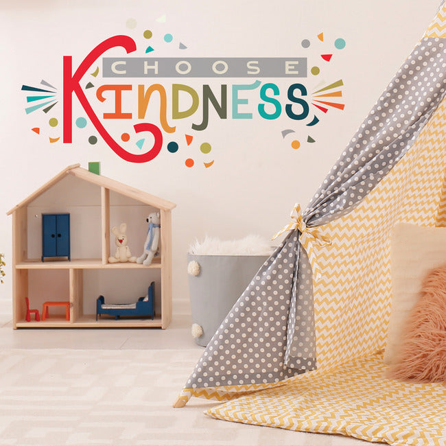 Rainbow Choose Kindness Giant Peel & Stick Wall Decal Wall Decals RoomMates   