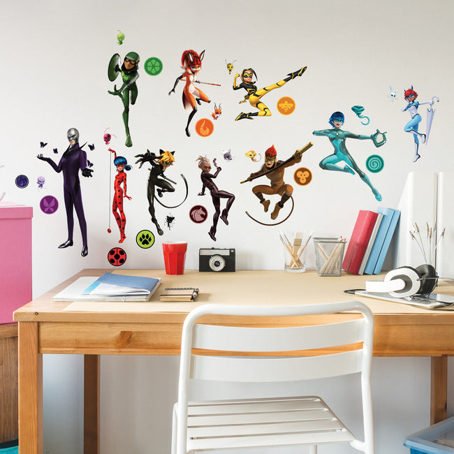 Miraculous: Tales Of Ladybug And Cat Noir Peel & Stick Wall Decals Wall Decals RoomMates   