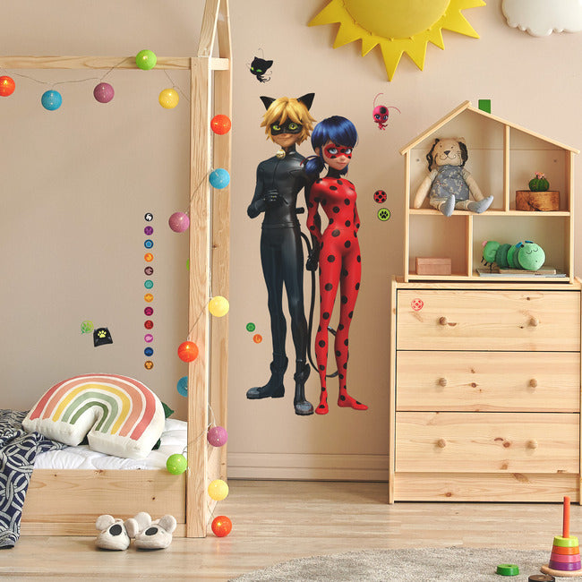 Miraculous: Tales Of Ladybug And Cat Noir Giant Peel & Stick Wall Decals Wall Decals RoomMates   