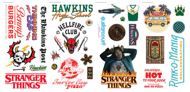 Stranger Things Season 4 Icons Peel & Stick Wall Decals Wall Decals RoomMates   
