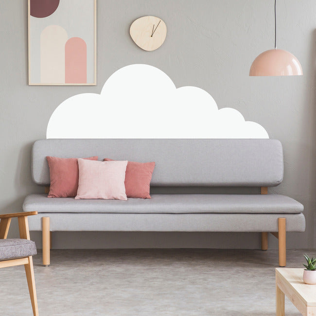 White Cloud Headboard XL Giant Peel & Stick Wall Decal Wall Decals RoomMates   