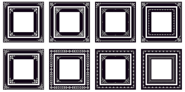 Ornate Gallery Frames Peel & Stick Wall Decals Wall Decals RoomMates   