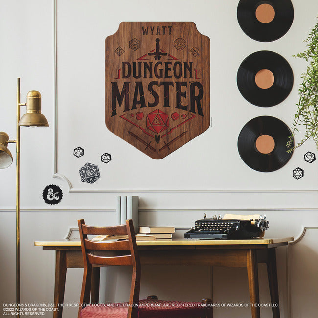 Dungeons & Dragons Dungeon Master Giant Peel & Stick Wall Decal With Alphabet Wall Decals RoomMates   