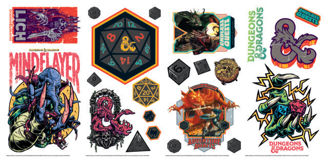 Dungeons & Dragons Peel & Stick Wall Decals Wall Decals RoomMates   