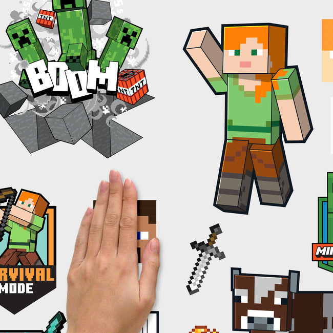 Minecraft Characters Peel & Stick Wall Decals Wall Decals RoomMates   