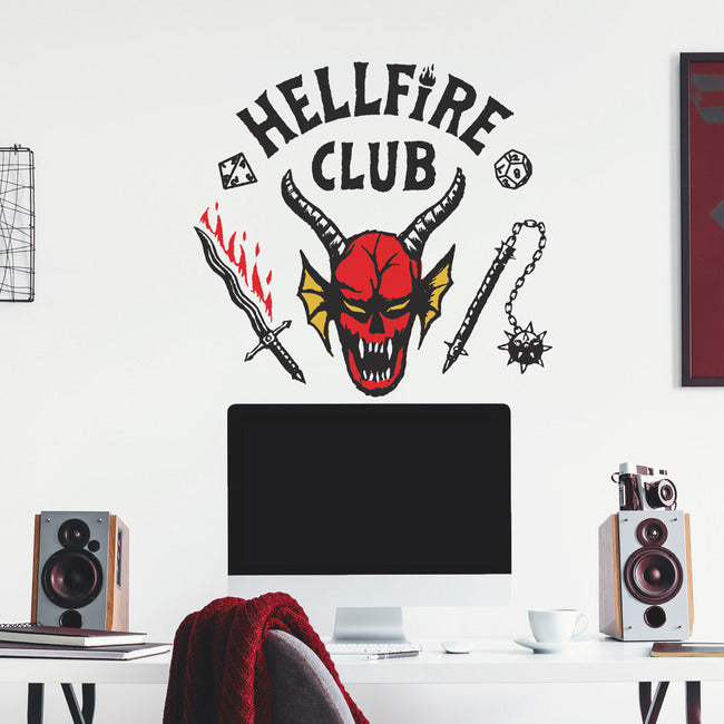 Stranger Things Hellfire Club Giant Peel & Stick Wall Decals Wall Decals RoomMates   
