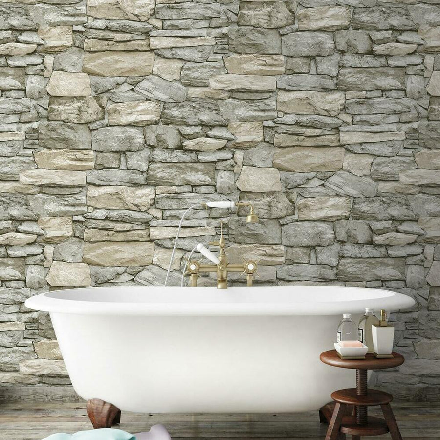 Stone Peel and Stick Wallpaper – RoomMates Decor