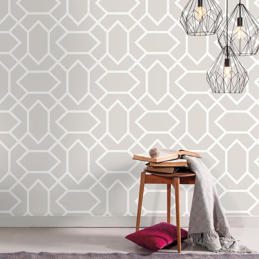 Silver Geometric Wallpaper Wallpapers for sale  eBay