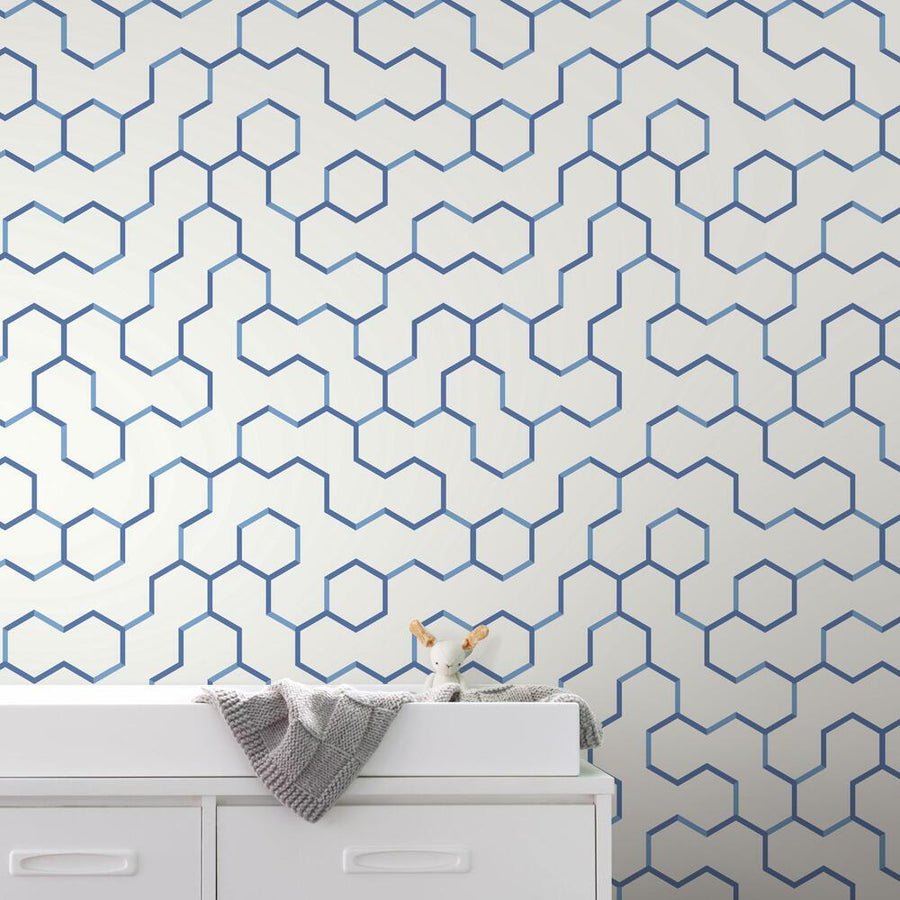 Open Geometric Peel and Stick Wallpaper – RoomMates Decor