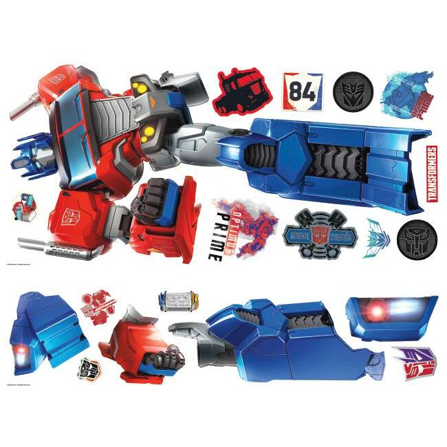 Classic Optimus Prime Peel and Stick Giant Wall Decals Wall Decals RoomMates   
