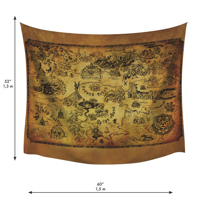 Legends Of Zelda Map Tapestry Tapestry RoomMates   