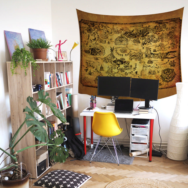 Legends Of Zelda Map Tapestry Tapestry RoomMates   