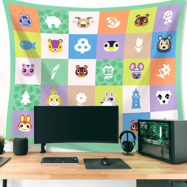 Animal Crossing Tapestry Tapestry RoomMates   