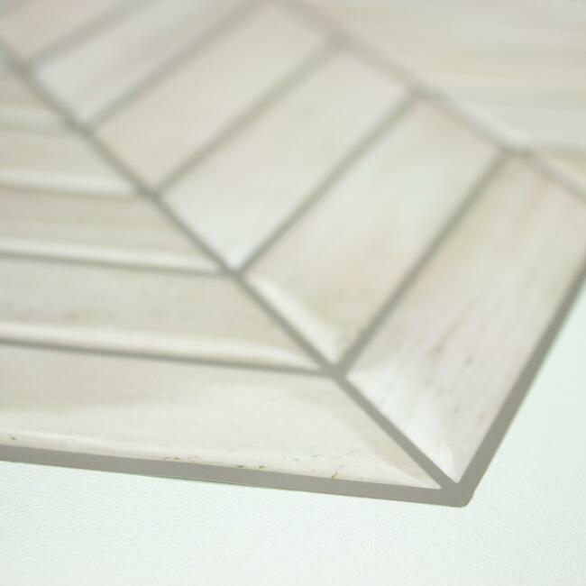 Chevron Distressed Wood Tile Peel and Stick Backsplash Peel and Stick Backsplash RoomMates   