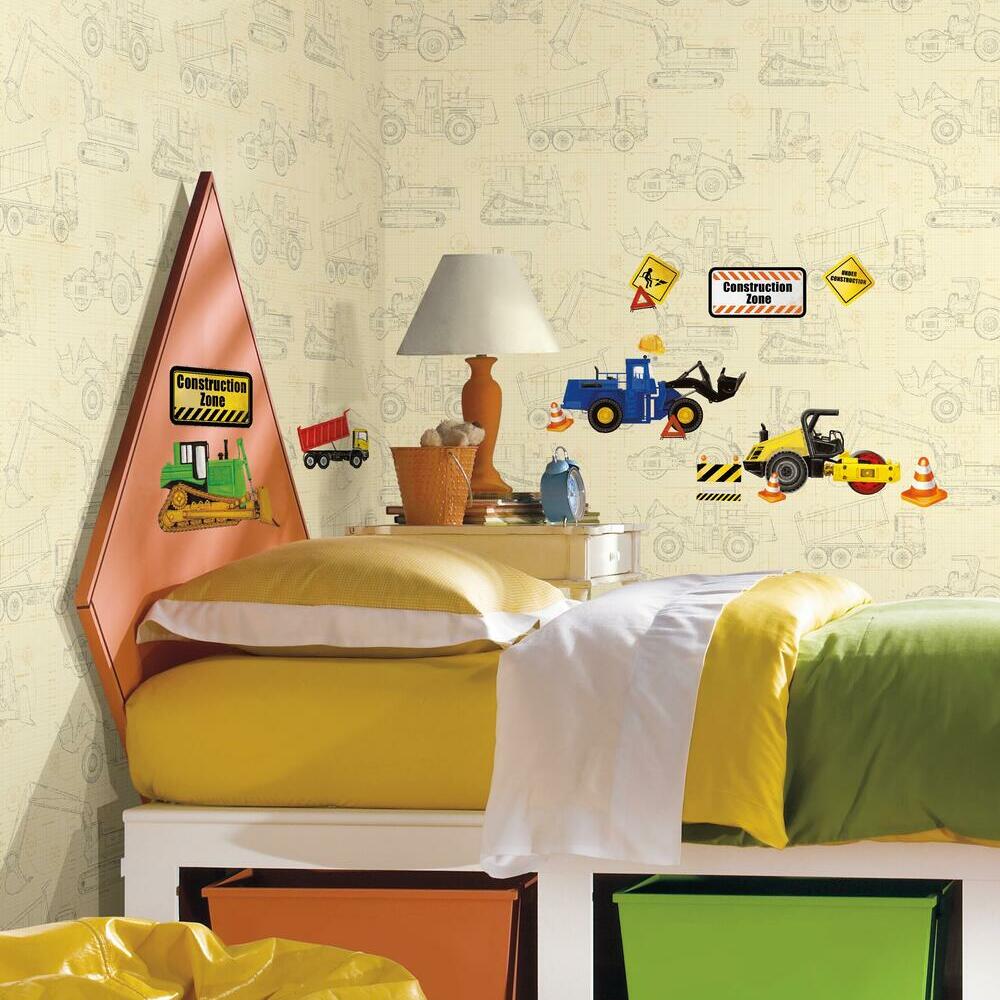 Construction Trucks Wall Decals Wall Decals RoomMates   
