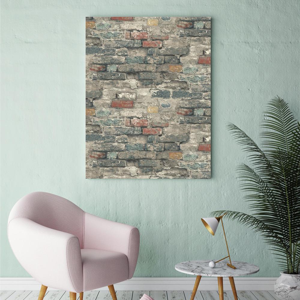 Brick Alley Peel and Stick Wallpaper Peel and Stick Wallpaper RoomMates   
